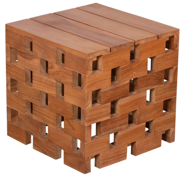 Beistelltisch CHESSBOARD in teak aus Teak