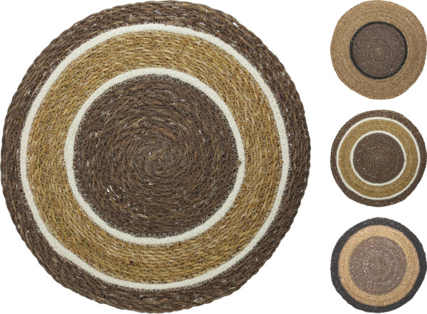 Platzset SEEGRAS in braun/schwarz aus Eisen