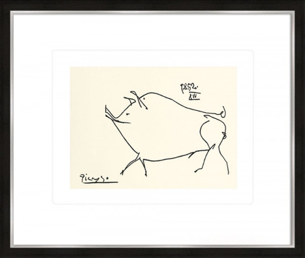 Gerahmtes-Bild PICASSO PIG