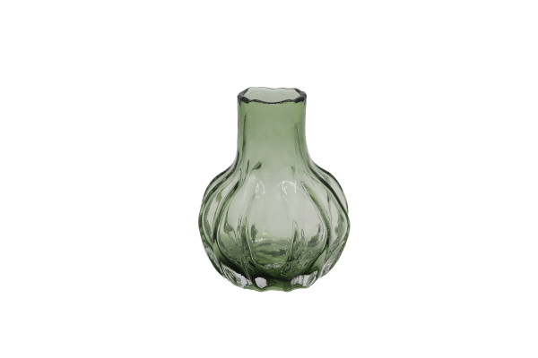 Vase HARVEY in grün aus Glas