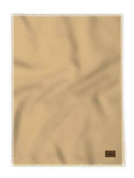 Wohndecke SANSIBAR in Senf aus Mischgewebe