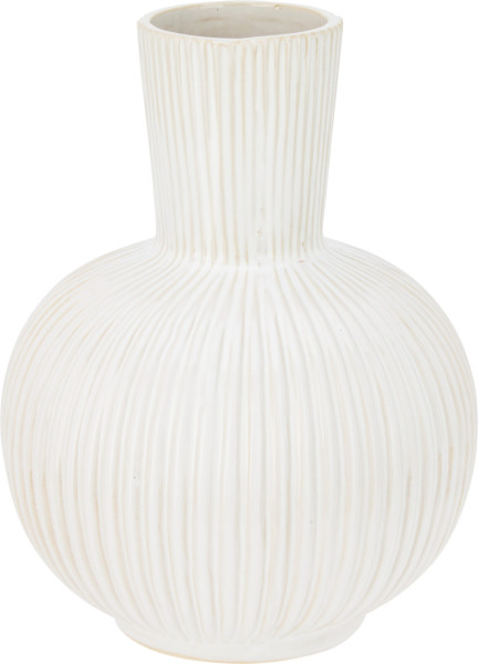 Vase RIFFEL in weiß aus Porzellan