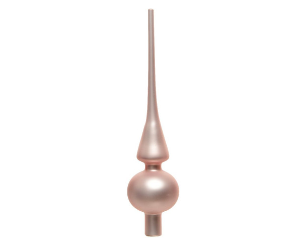 Baumspitze PUDERROSA in rosa aus Glas