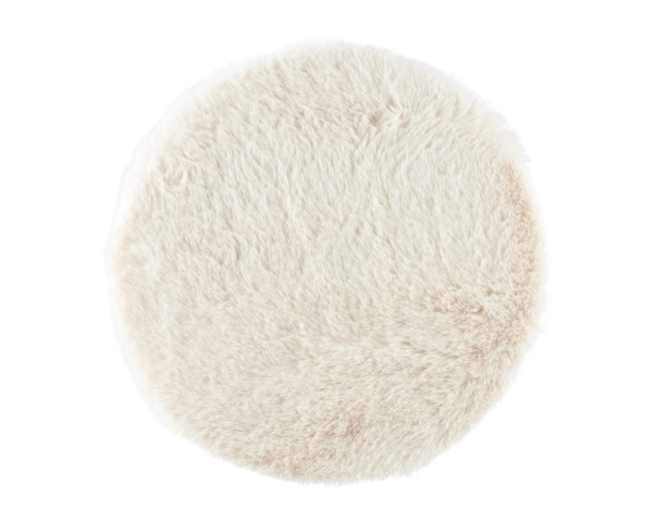 Sitzkissen Kunstfell FLAUSCH in creme aus Kunststoff