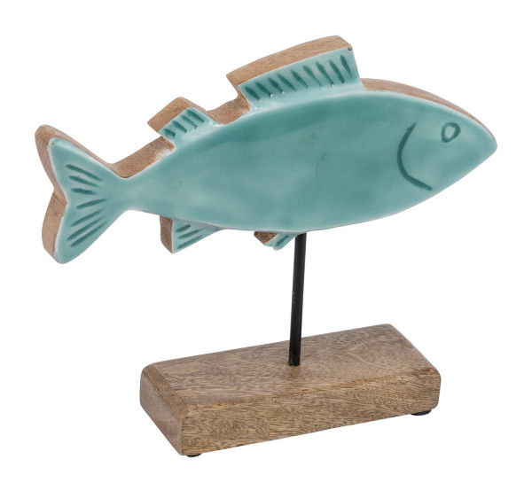 Aufsteller FISCH auf Holzfuß