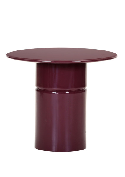 Couchtisch TRUE in bordeaux aus Glas