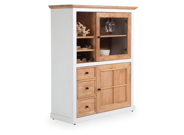 Highboard SANSIBAR RODEBAK in mehrfarbig aus Akazie