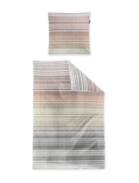 Bettwäsche EASY Seersucker in mehrfarbig aus Baumwolle