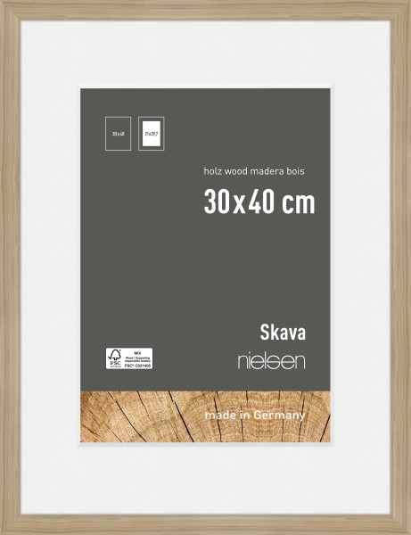 Bilderrahmen SKAVA in braun aus Holz