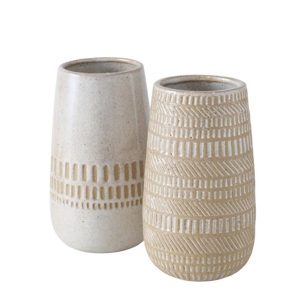 Vase NALINI in mehrfarbig aus Steingut