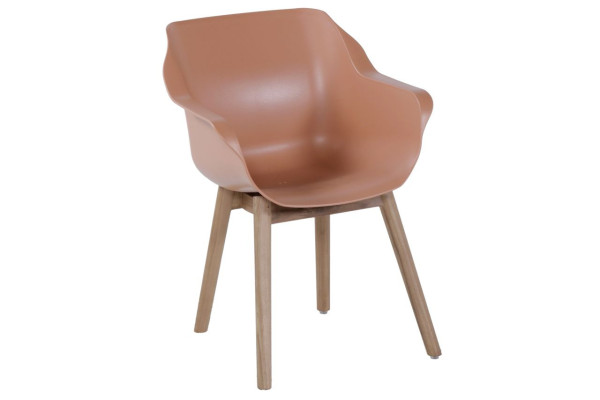 Gartenstuhl SOPHIE in rosa aus Kunststoff