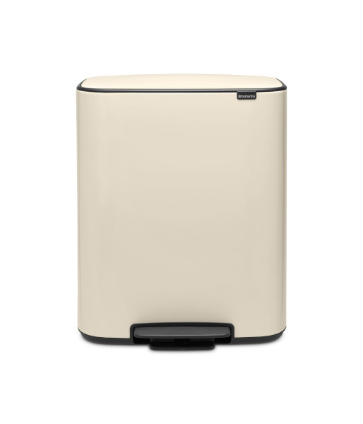 Abfallbehälter BO in beige aus Metall