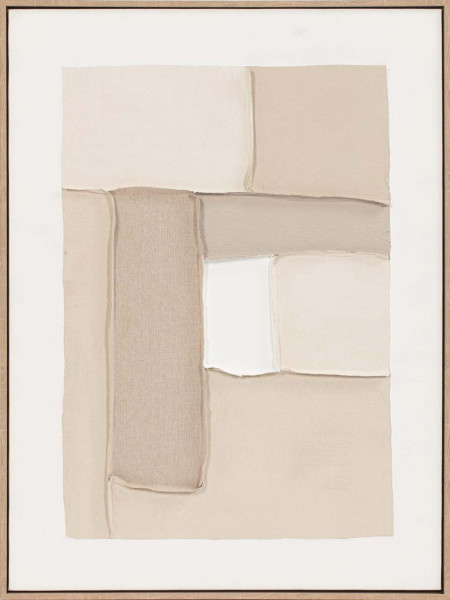 Gemälde SHADES OF SAND in beige aus Holz