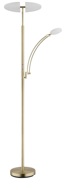 Stehleuchte TIRANA in messingfarben aus Metall