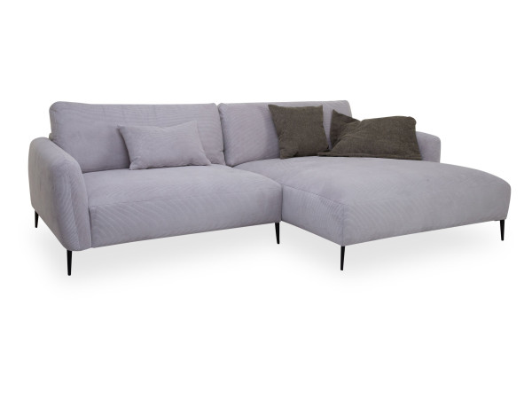 Polsterecke Elastoform CELINA in SILBER aus Stoff