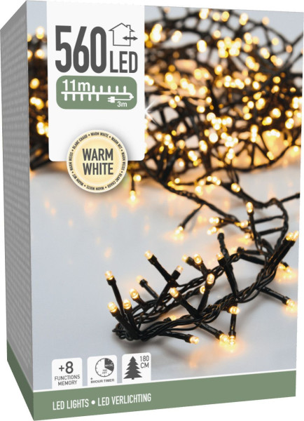 Lichterkette MICRO CLUSTER LED in grün aus Kunststoff