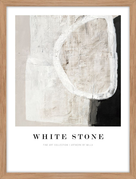 Kunstdruck WHITE STONE