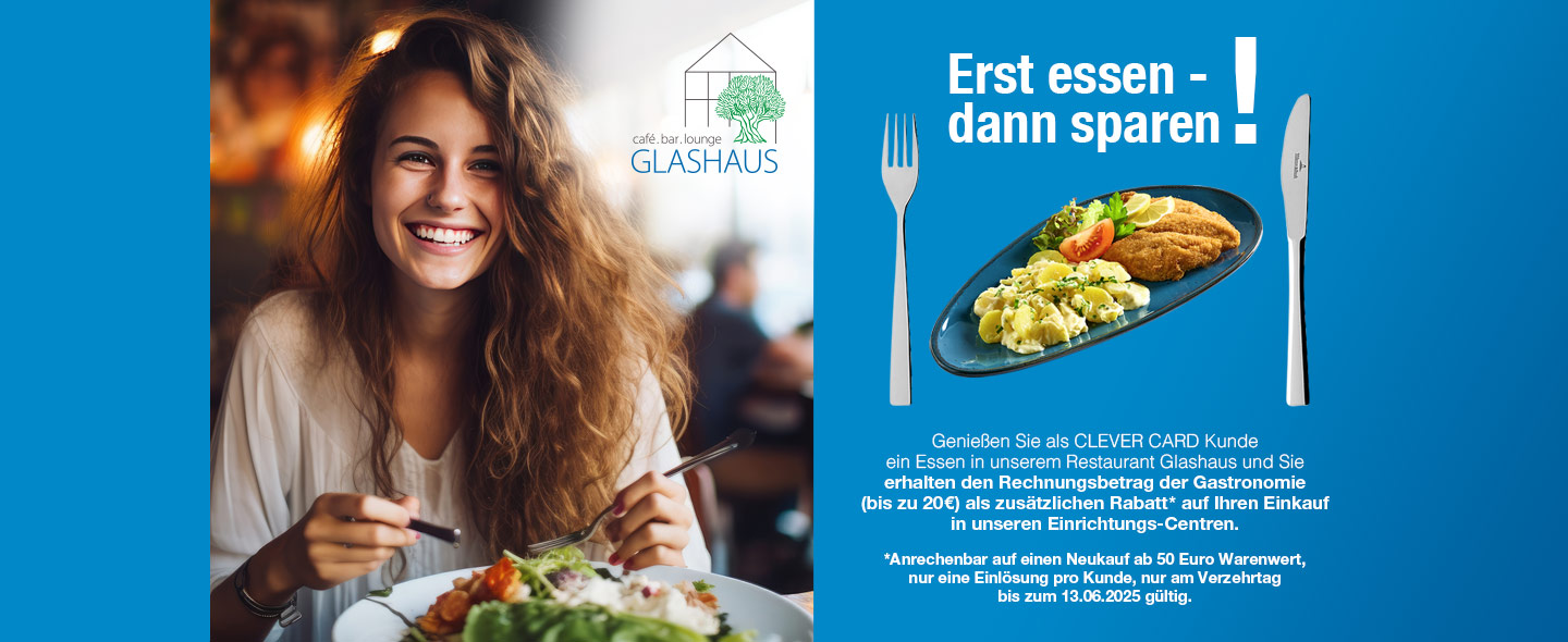 Erst essen - dann sparen!
