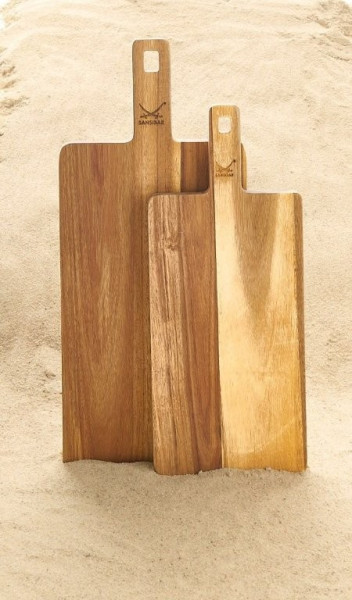 Schneide-/Servierbrett SANSIBAR FJORDEN in braun aus Akazie