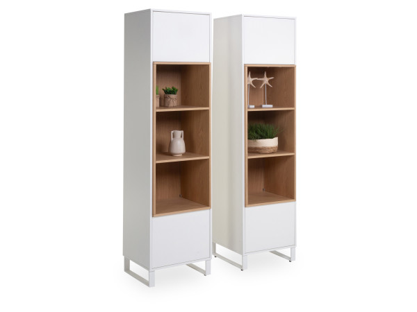 Vitrinen 2er-Set arena ARCOS in weiß aus Lack