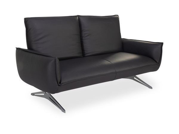 Sofa 2 Sitzer KOINOR BUDDY in anthrazit aus Leder