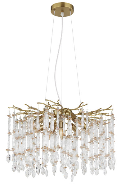 Kronleuchter GLORIA in goldfarben aus Metall