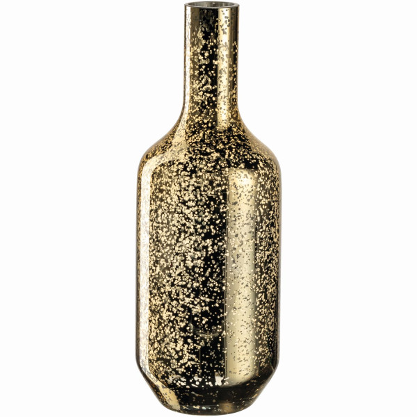 Vase LEONARDO MILANO in goldfarben aus Glas