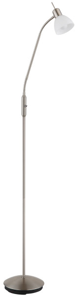 Stehleuchte MALTE in Nickel aus Metall