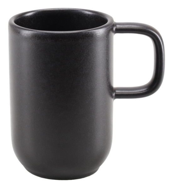 Henkelbecher UNO in schwarz aus Steinzeug
