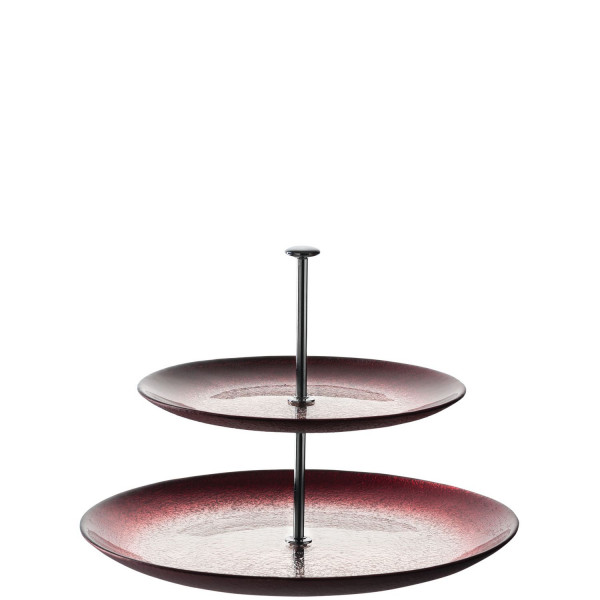 Etagere Vivo rot/silber