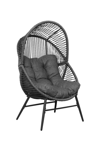 Gartenstuhl SANSIBAR BALSBY in grau aus Metall