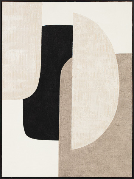 Gemälde SHAPING HYGGE in beige aus Holz