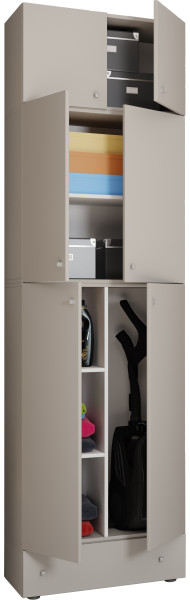 Putzschrank LONA in grau aus Dekor