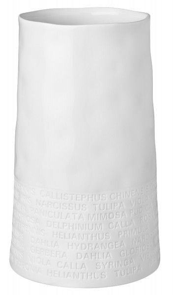 Vase in weiß aus Porzellan