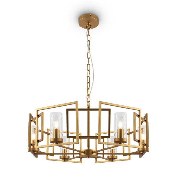 Pendelleuchte BOWI in goldfarben aus Metall