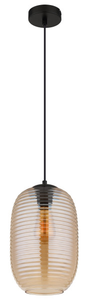 Hängeleuchte JEFREY in schwarz aus Metall