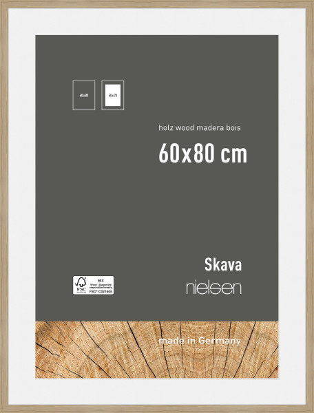 Bilderrahmen SKAVA in braun aus Holz