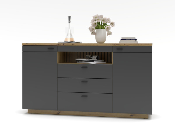 Sideboard HARPER WILLIAMS in graphit aus Dekor