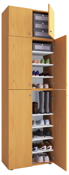 Schuhschrank LONA in  Buche aus Dekor