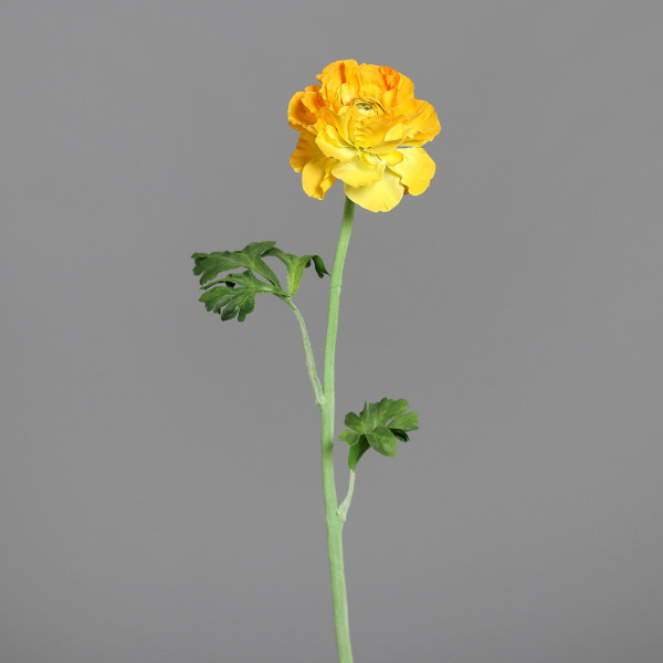 Kunstblume RANUNKEL in gelb aus Kunststoff