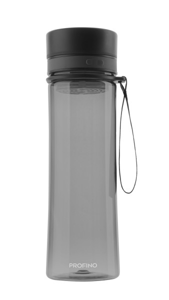 Trinkflasche PROFINO Infuze in grau aus Titan