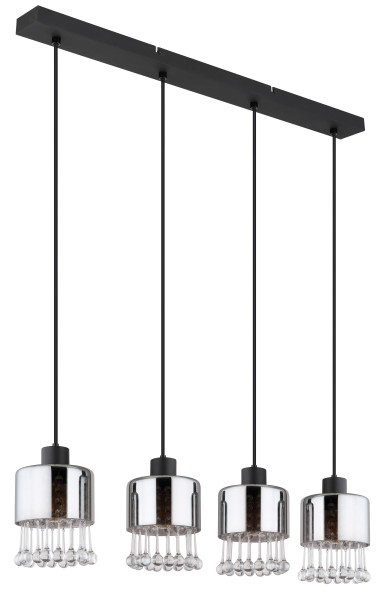 Hängeleuchte HENDRY in schwarz aus Metall