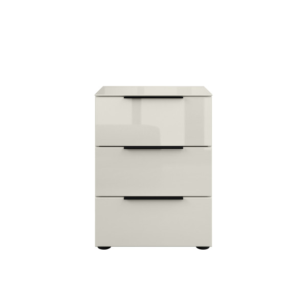 Nachtkommode HARPER MEDINA in kaschmir aus Glas