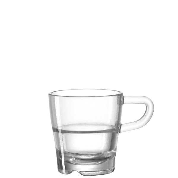 Espressotasse LEONARDO SENSO in klar aus Glas