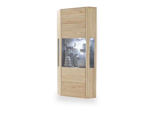 Eckvitrine TARRAGONA in Eiche