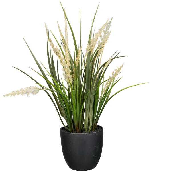 Kunstpflanze Gras im Topf