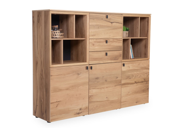 Highboard VENJAKOB ANDIAMO 3.0 in Eiche rustico aus Furniert