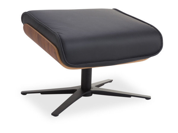 Hocker MONDO IRIE in schwarz 11112 aus Leder
