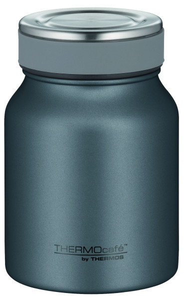 Isolier-Speisebehälter THERMOCAFÉ BY THERMOS in grau aus Edelstahl