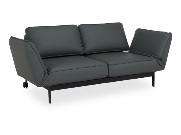 Liege-Sofabank ROLF BENZ MERA in grün/grau aus Leder